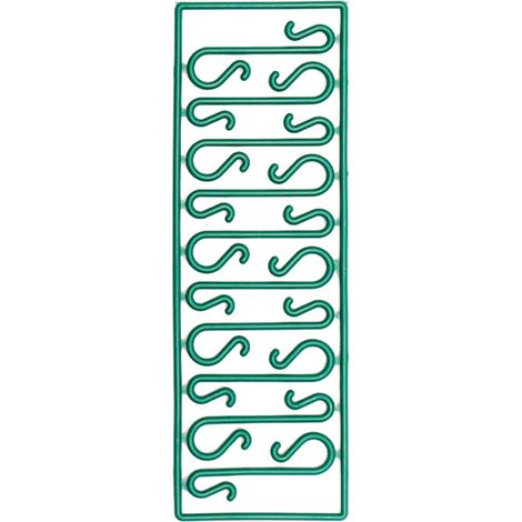 Crochet Pour Arbre De Noël - Crochet Décoratif Vert 4 x 1.5 cm - Pour Boules Et Ornements - Lot De 10 (1/5)