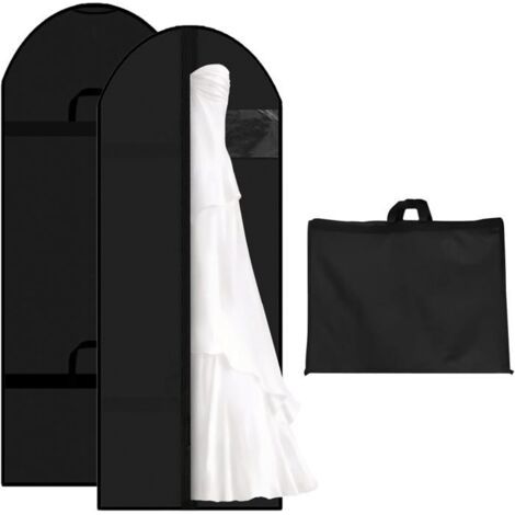 Housses De Vêtements 60x180cm Premium Housse Vêtements à Suspendre,Housse Robe De Mariée, Pliable Housse Robe de Mariée (1/4)