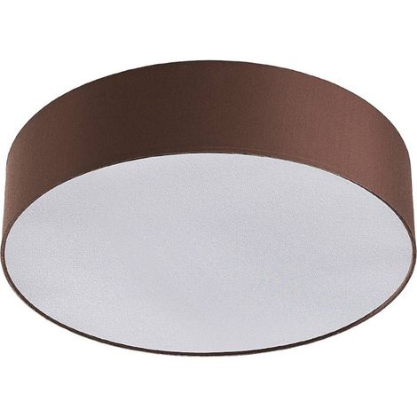 Lindby Lámpara de techo 'Sebatin' en Marrón Textura, Tela, Tejido, Seda