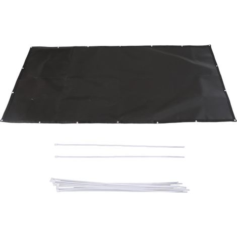 Tapis de protection thermique pour barbecue en fibre de verre, résistant à la pluie et au feu, facile à nettoyer, pour barbecue extérieur 90 x 180 cm (1/5)