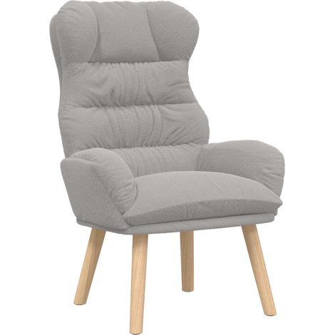 Fauteuil relax  Fauteuil Gris clair 69 x 74 x 93 cm Tissu Sherpa (1/5)
