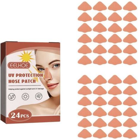 Protège-Nez - Tissu Coton Anti-UV - Pour Activités Extérieures - 48 Pièces (1/4)