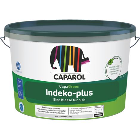 Caparol Indeko-plus Interior Matt Paint - White - 2.5 Litres
