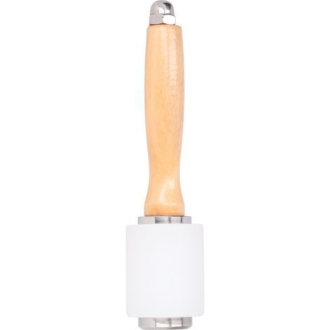 Marteau à ciseler le cuir en nylon, maillet artisanal DIY pour maroquinerie, manche en bois, outil d'estampage (manche couleur naturelle, tête simple) (1/5)
