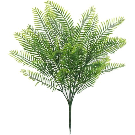 Herbe Persane Artificielle - 7 Pièces en Plastique - Pour Décoration Murale Intérieure et Extérieure - Hauteur 45 cm - Lot de 7 (1/5)