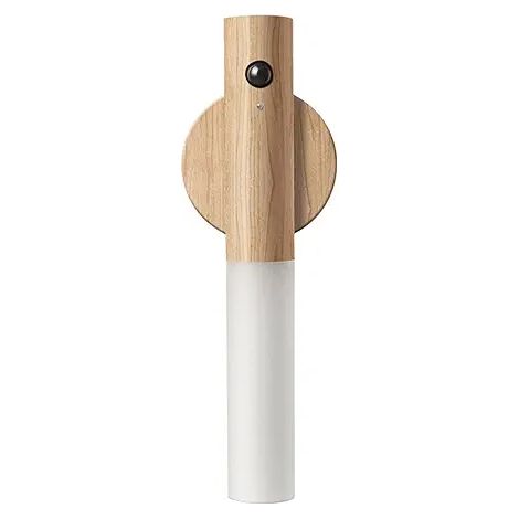 Luminaire LED intelligent à détection de mouvement, noyer, éclairage automatique pour couloir, placard, rechargeable, capteur corporel, veilleuse murale, sans fil, économique. (1/4)
