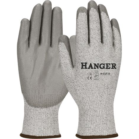 Gants de travail H-Cut T 08 enduit polyuréthane en 3 paires - HANGER - 300045
