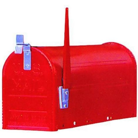 BLINKY 27292-15 Cassetta Postale America in Alluminio Anodizzato Senza Palo colore Rosso