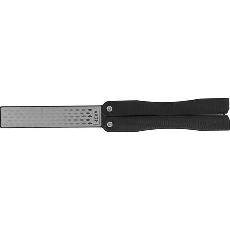 Klappbarer, fächerförmiger Messerschärfer aus Adamas-Material, leicht und tragbar, für den Außenbereich, schwarz (1/5)