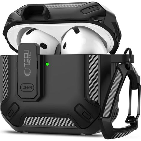 Tech-protect Carbonox Apple AirPods 4 Schwarz (1/5)