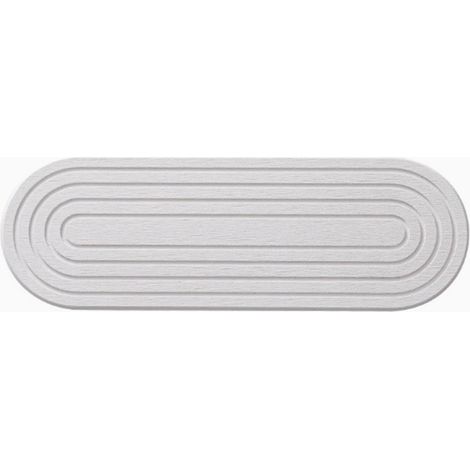 Plateau en pierre de diatomite absorbant l'eau, à séchage rapide, antidérapant et minimaliste pour évier de cuisine et de salle de bain, 30x10cm / 11,8x3,9in, blanc. (1/5)
