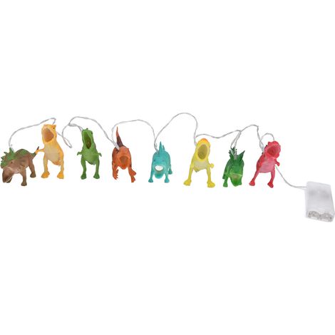 Guirlande Lumineuse Dinosaure 8 LED, Lampe Enfant Décorative pour Chambre, Anniversaire et Noël, Fonctionne sur Piles (1/5)