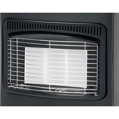 Stufa a Infrarossi Gas 4200W GPL Portatile con Ruote Nero per Interni (1/4)