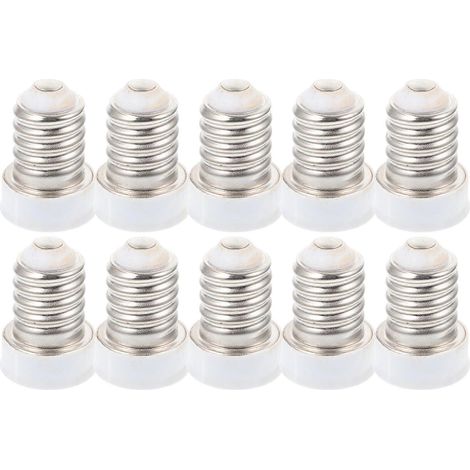 Lot de 10 adaptateurs pour ampoules E14 vers E12 (1/5)