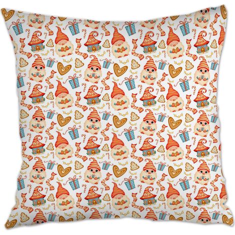 Housse de coussin 45x45 cm carrée cachée zippée pour salon chambre à coucher (1/5)