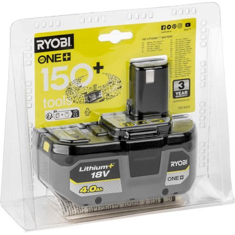 194718 Ryobi ONE+ 4,0 Ah Lithium-Ionen-Akku (1/10)