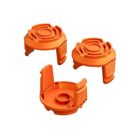 Lot de Bobines de Fil Nylon – Compatibles avec WORX WA0010 et WA6531 – Tête de Coupe avec Capot (W0+3) (1/5)