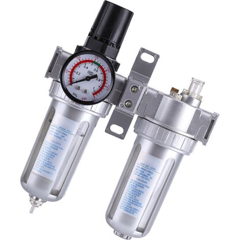 Filtre régulateur d'air compresseur 3/8'' SFC300 avec séparateur d'eau et piège à humidité (1/5)