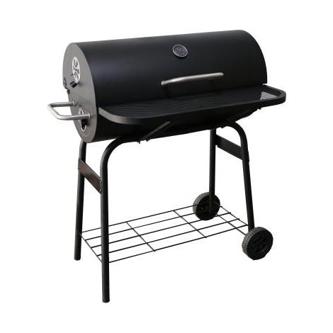 BARBECUE A CARBONE DA GIARDINO ROUND GRILL 70X35 CM CON COPERCHIO (40031)