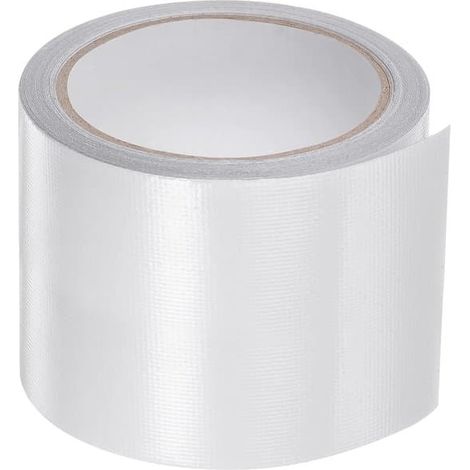 Ruban adhésif de réparation imperméable pour toile et bâche, 8 cm x 10 m, patch de tente autocollant (blanc) (1/5)