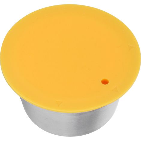 Wiederverwendbare Edelstahl-Kaffeekapsel, nachfüllbarer Filter für die Dolce Gusto Maschine, gelb (1/5)