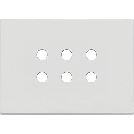 VIMAR - 22693.RN.01 Plaque ronde 3M x 6, blanc mat
