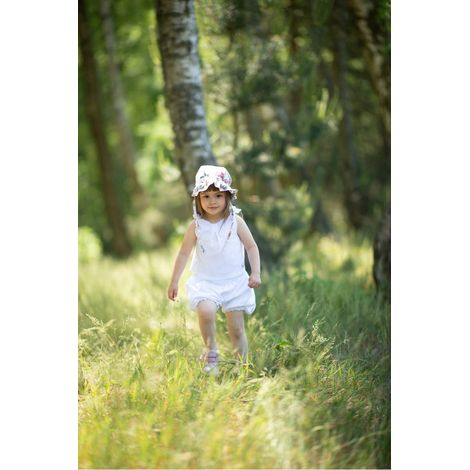 Pantaloncini bianchi color acetosella per bambini (1/2)