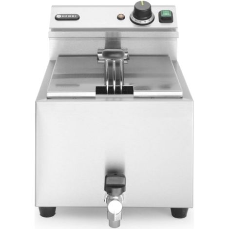 Friteuse Masterpro 230 V 3,5 kW 8 L avec robinet - Hendi 209202 (1/4)