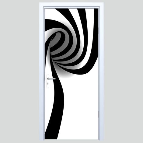Adhesivo abstracto de tela para puerta 142PD
