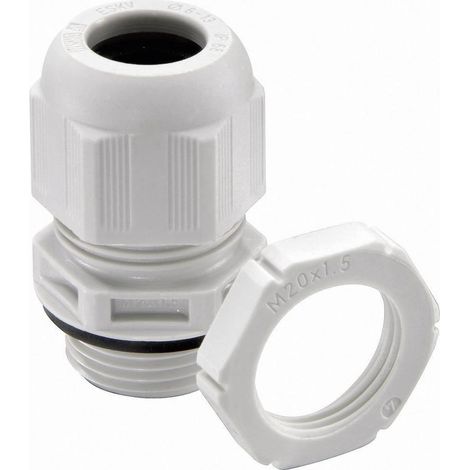 Wiska M25 prensaestopas gris claro RAL 7035, 50 uds
