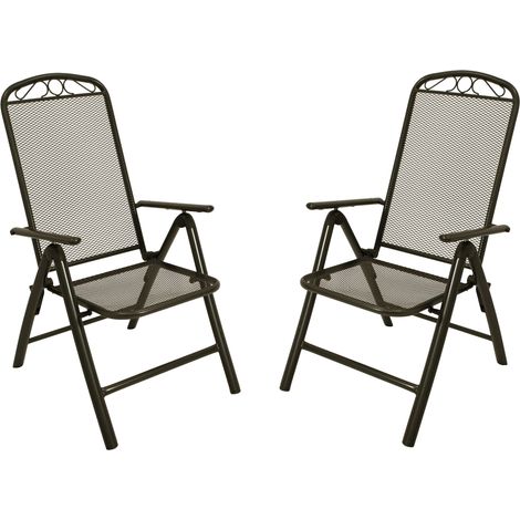 2x Klappsessel CLASSIC, Streckmetall anthrazit (1/5)
