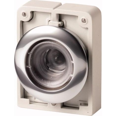 Bouton poussoir lumineux 30mm flush a rappel sans étiquette EATON M30C-FDL-X