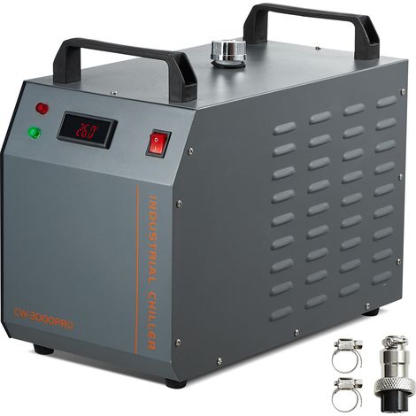 Mophorn CW-3000(PRO) Industrieller Wasserkühler, 150 W luftgekühltes Kühlsystem, 12 l Tank, 18 l/min Durchflussrate, Lasergravurmaschine