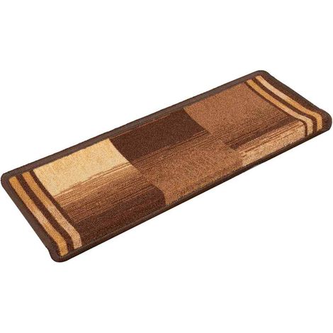 Maison Exclusive - Tappetini Autoadesivi per Scale 15 pz 65x21x4 cm Marroni (1/5)