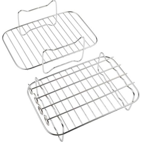 Lot de 2 grilles pour friteuse à air chaud double panier /40/550 (1/5)
