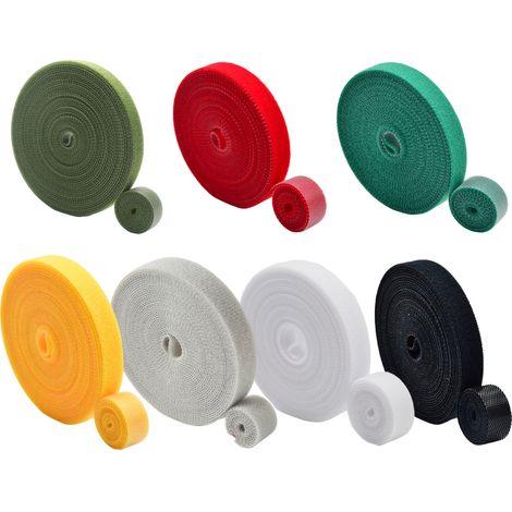 Ruban Auto-Adhesif - 3 M X 20 Mm - Résistant Aux Intempéries - Double Face - Noir Rouge Jaune Gris Vert - Pour Moustiquaires - 1 Rouleau (1/5)