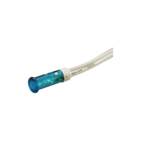 LED-Pilotleuchte 7,2mm 230V mit 200mm Kabeln Farbe BLAU