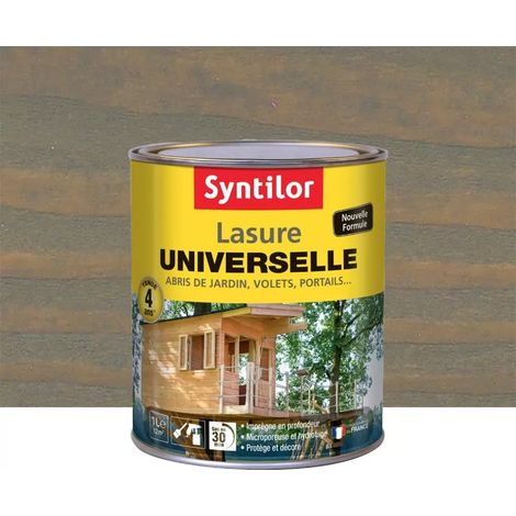 Lasure Universelle 4 ans SYNTILOR Gris 1 L (1/2)