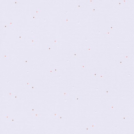 Papier peint à pois multicolore Tapisserie moderne pour une chambre d'enfant Papier peint intissé violet rose blanc (1/5)