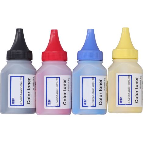Kit de recharge de toner haute capacité (4 cartouches, 4 couleurs, 2300 pages) pour imprimante 406S (1/5)