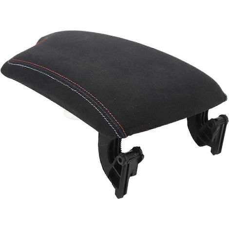 Housse de protection élégante pour accoudoir de console centrale, noire et douce au toucher, compatible avec BMW Série 3 E90 E92. (1/5)