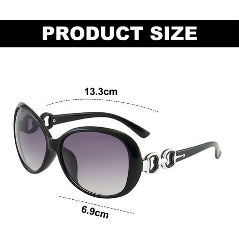 par de gafas de sol, montura ancha de policarbonato, lentes polarizadas con protección UV, estilo retro para conducir. (1/5)