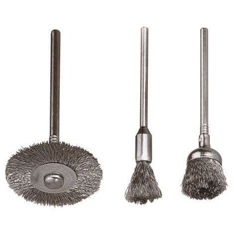 Wolfcraft SET de mini-brosses en fil d'acier 3 pièces 2114000 3 pc(s) (1/4)