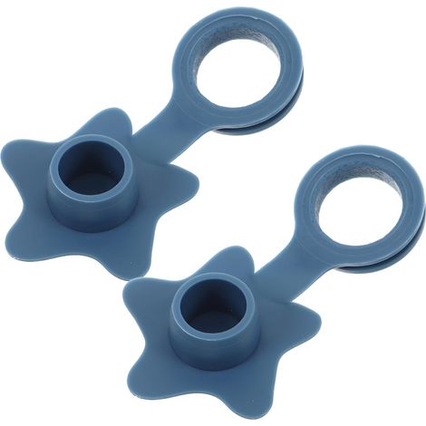 2 bouchons trop-plein - silicone - pour trop-plein sanitaire (1/5)