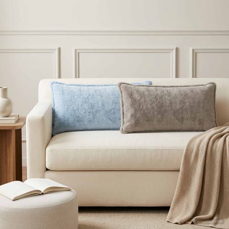 vidaXL Funda de almohada 2 uds. HOUTEN Gris Claro 40 x 80 cm (1/5)
