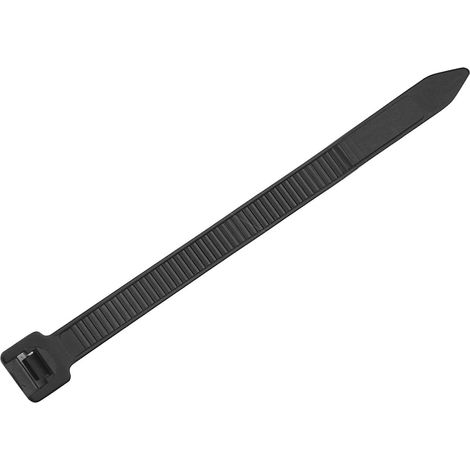 [Bridas para cables] Bridas de nailon autoblocantes de alta resistencia para tuberías, 100 unidades, 5 x 300 mm (0,2 x 11,8 pulgadas), negras, PA66, ignífugas. (1/5)