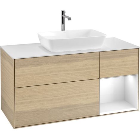 Villeroy & Boch F831GFPC Meuble sous-lavabo Finion F83 (1/2)