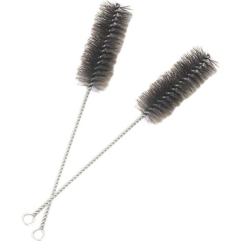 2 PCS Brosse pour Tuyau de poêle Ø 40 mm pour Coins Difficiles, Nettoyeur de cheminée Universel, Balai en Fil d'acier de 30 cm pour Coins Difficiles, l'entretien des poêles à granulés et cheminées