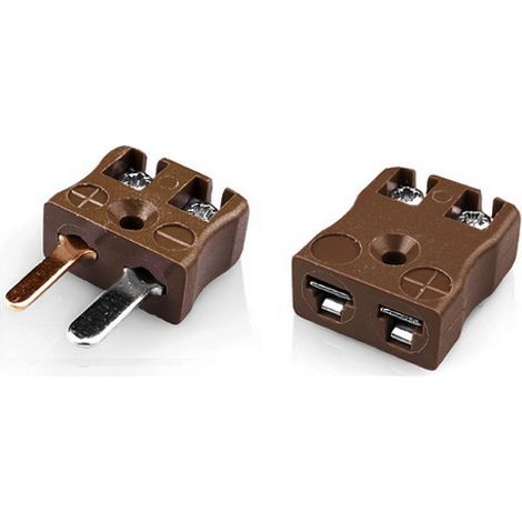 Fiche et prise femelle de connecteur RS PRO Mâle-femelle à utiliser avec Thermocouple ( Prix pour 1 )