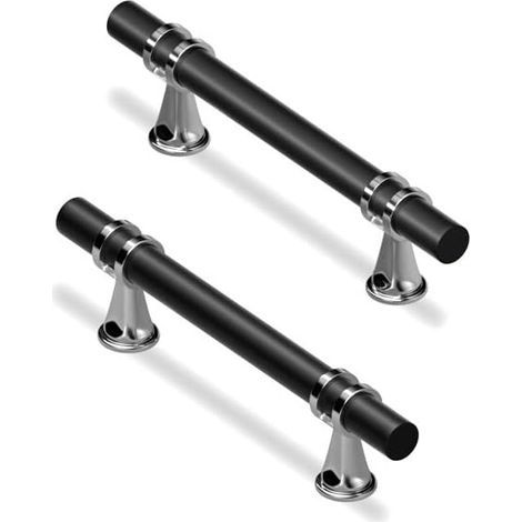 5 Pack Kitchen Cupboard Handles with Screws Zinc Alloy for Kitchen Furniture Drawer Bedroom (5, 96mm) (1/5)